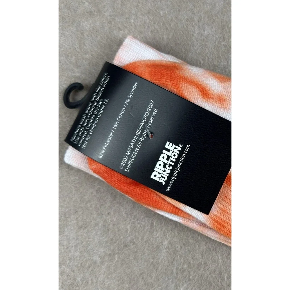 Naruto Shippuden Leaf Village Tie Dye Crew Socks Anime Ripple Junction One‎ Size
